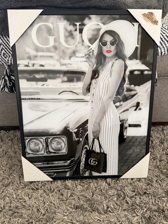 Gucci Other - Fashion Glass Wall Art